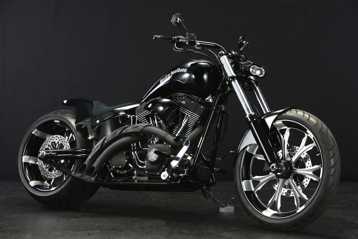 06 Harley Davidson Fxstb 300 ワイド カスタム Bad Land