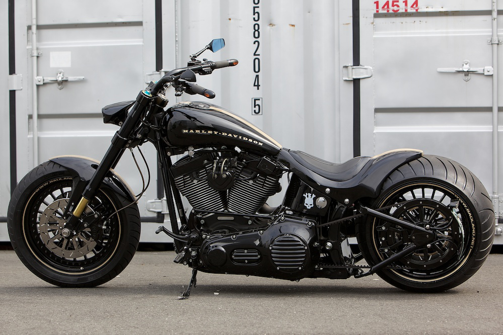 BLACK MASS:[ FOR SALE!! ] : 2006 FXSTB 330 ワイドタイヤ・カスタム 2