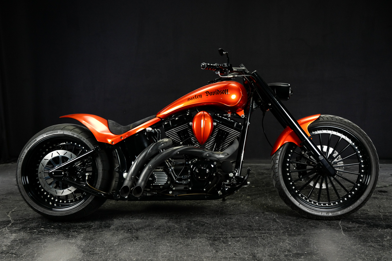 2003 TwinCam Softail 300 Wide Tire Custom | BAD LAND